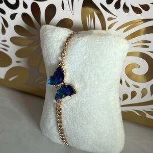 Elegant Blue Butterfly Bracelet